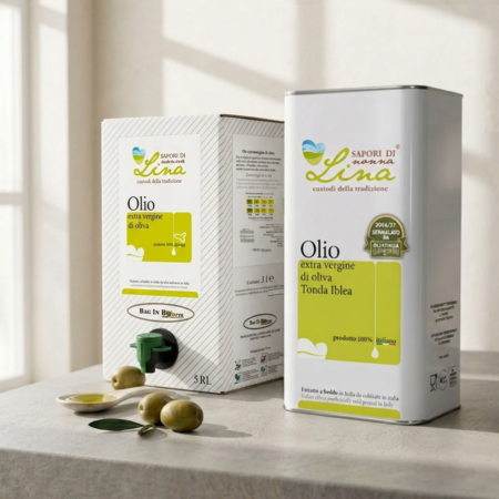5 Litri - OLIO EXTRAVERGINE DI OLIVA TONDA IBLEA Annata 2025/26